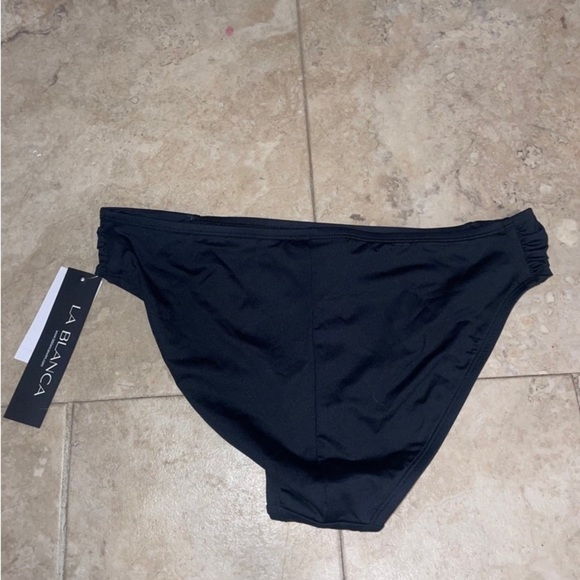 La Blanca Sll Island Goddess Side Shirred Hipster Swimsuit Bottom NWT size 12 - Picture 7 of 7
